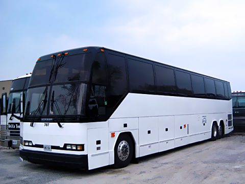 Huge party bus in NYC